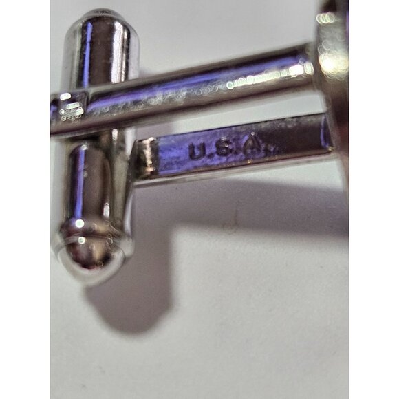 **Last Chance!! Final Sale** Silver tone vintage hickok cufflinks - Picture 6 of 10